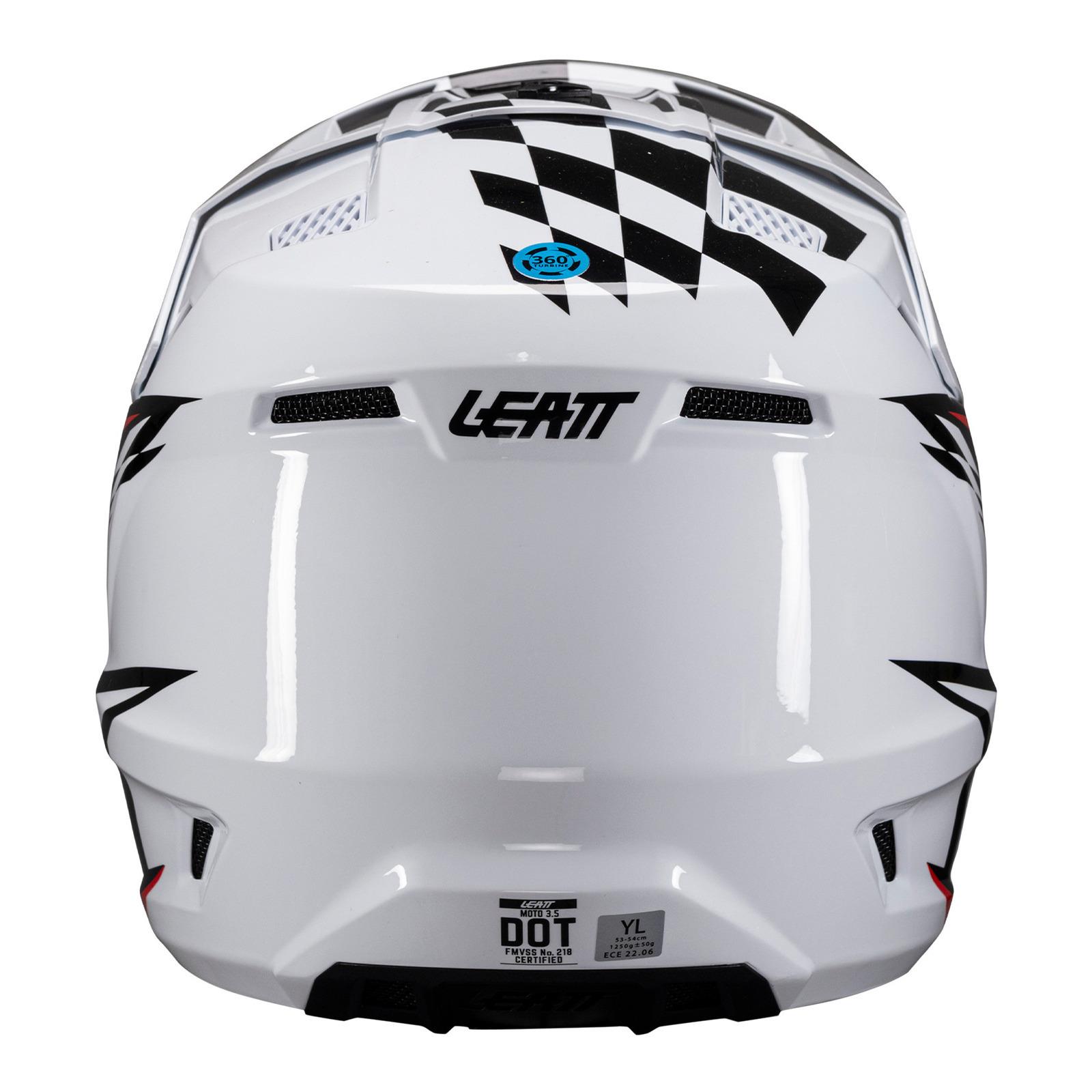 Leatt 3.5 Junior Motocross Helmet Kit - White - Image 2