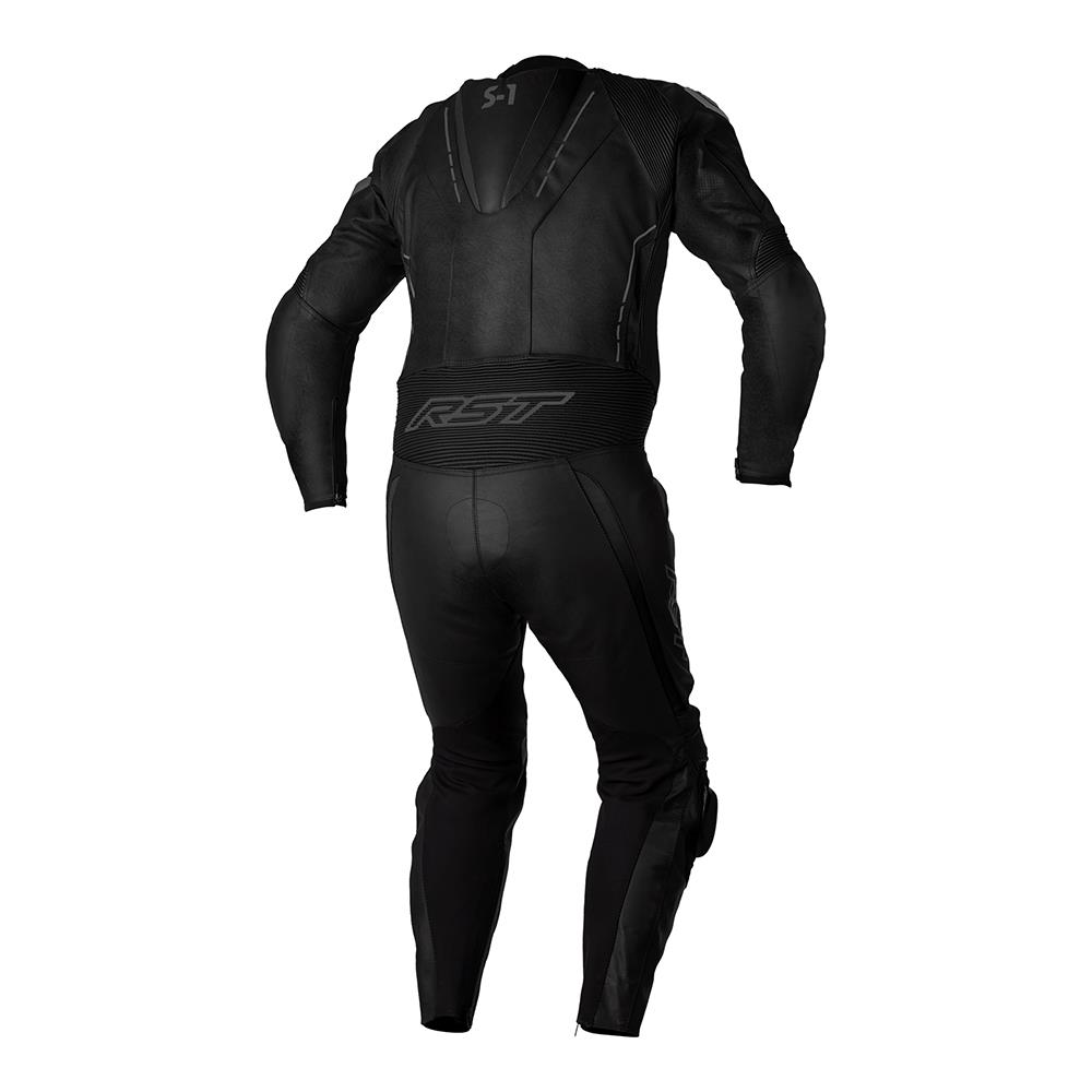 RST S1 CE 1-PC Leather Race Suit Black/Black