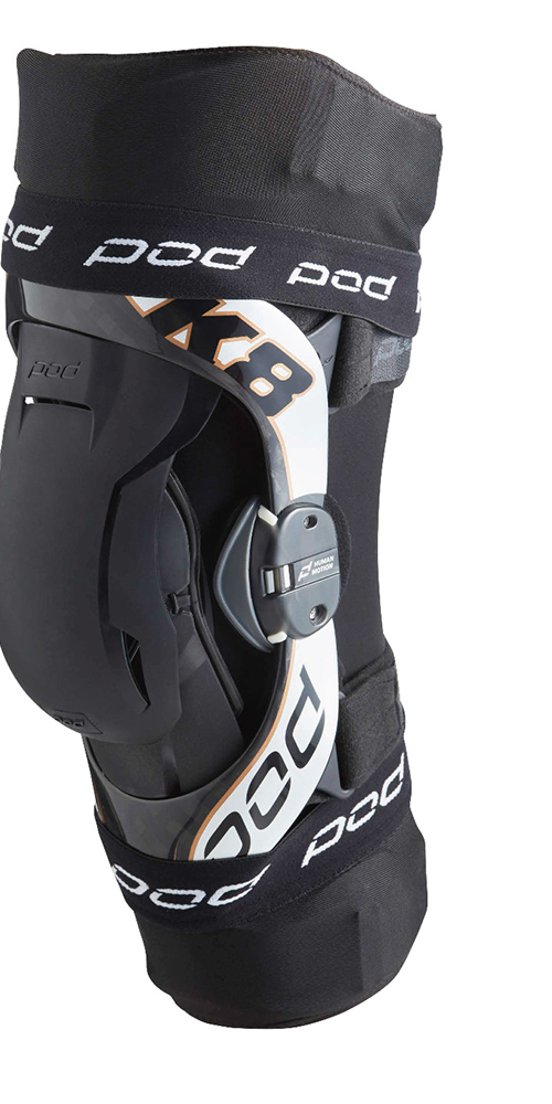 Pod K8 2.0 MX Knee Brace Left Carbon/Copper
