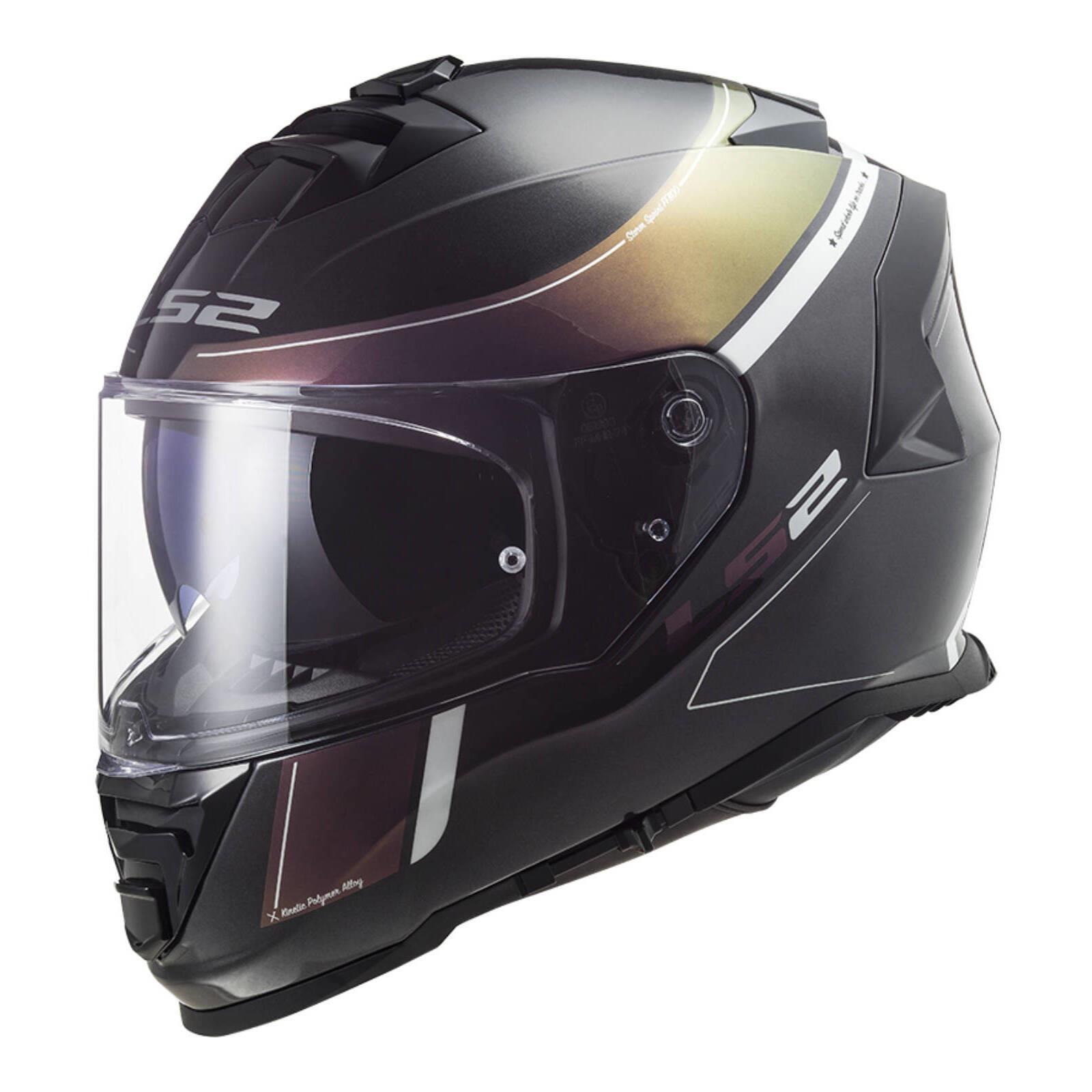 LS2 FF800 Storm 2 Power Road Helmet Matte Black Rainbow - Image 1