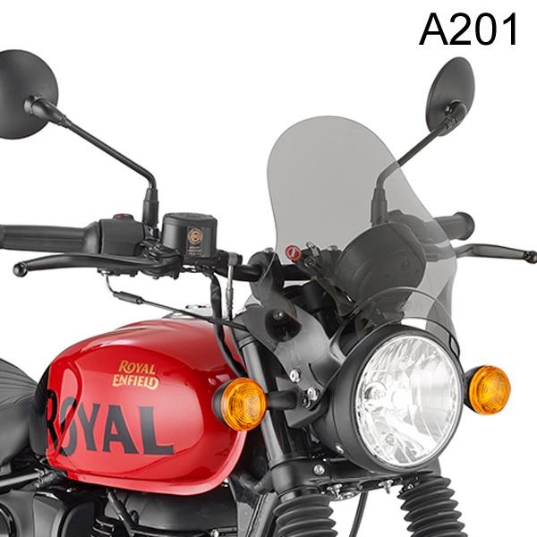 GIVI UNIVERSAL SCREEN SMALL SMOKED WITH KIT (SPECIFIC KITS ALSO AVAIL)