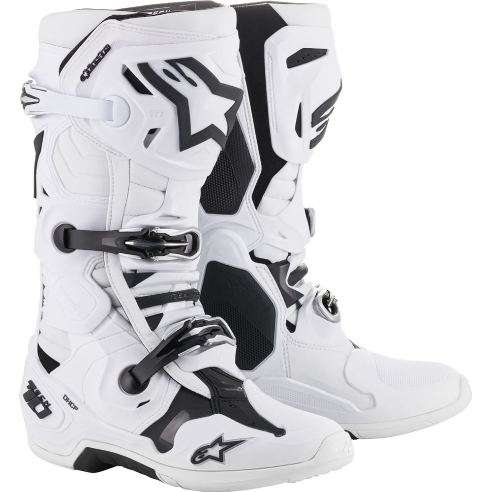 Motocross Boots Alpinestars Tech-10 White