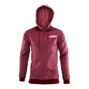 Leatt Premium Zip Hoodie - Ruby - Image 3