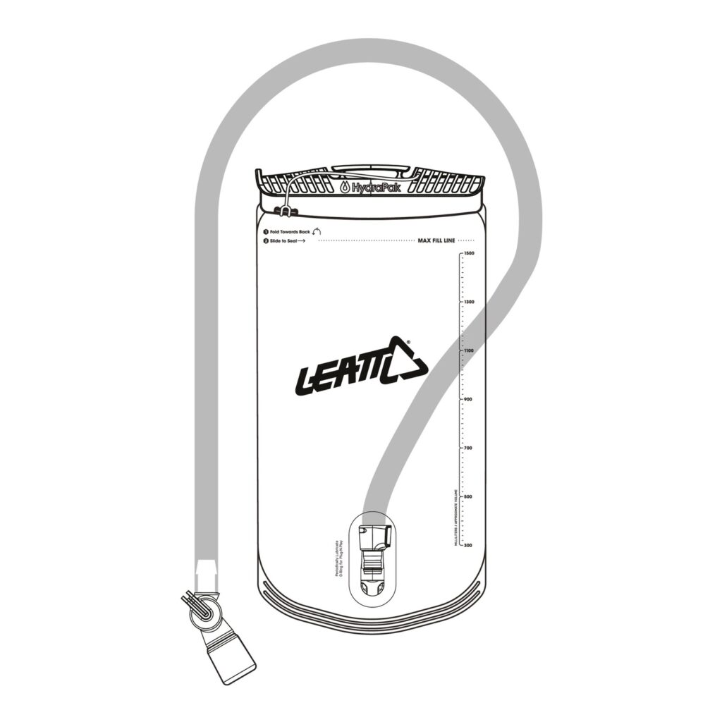 Leatt HydraPak 1.5L Vertical Bladder with Tube & Bite Valve - ADV