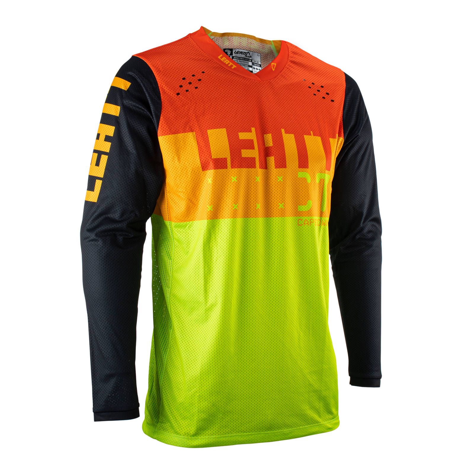 Leatt Moto 4.5 Lite Motocross Jersey Citrus - Image 2