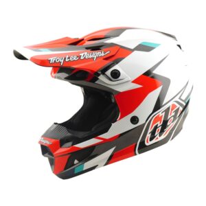 Troy Lee Designs SE5 Polycarbonate Motocross Helmet Roamer Red - Image 3
