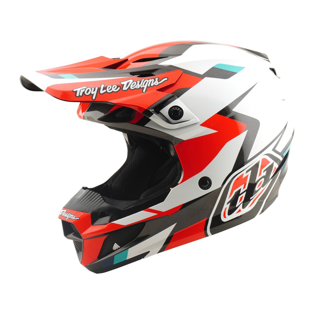 Troy Lee Designs SE5 Polycarbonate Motocross Helmet Roamer Red
