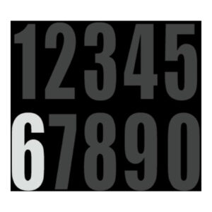 DRC Motion Standard Number ED3 White "6 - Image 1