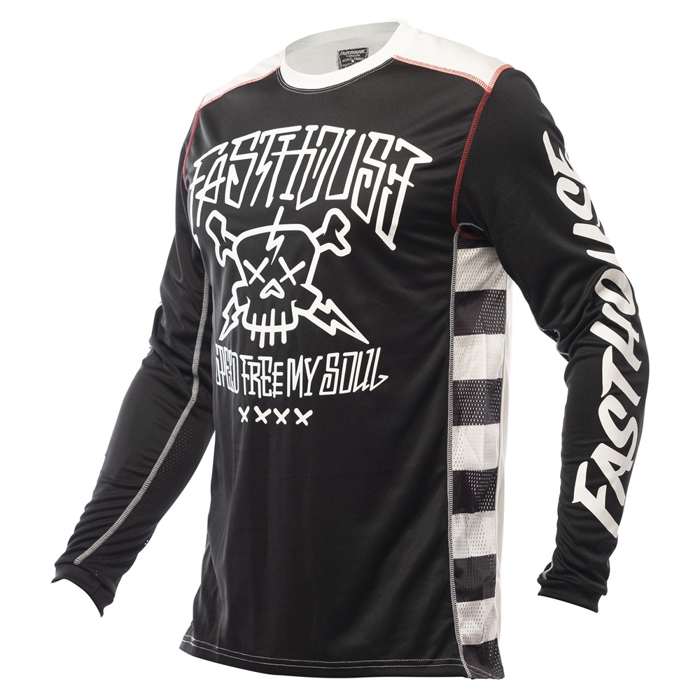 Fasthouse Youth Grindhouse Akuma Motocross Jersey Black
