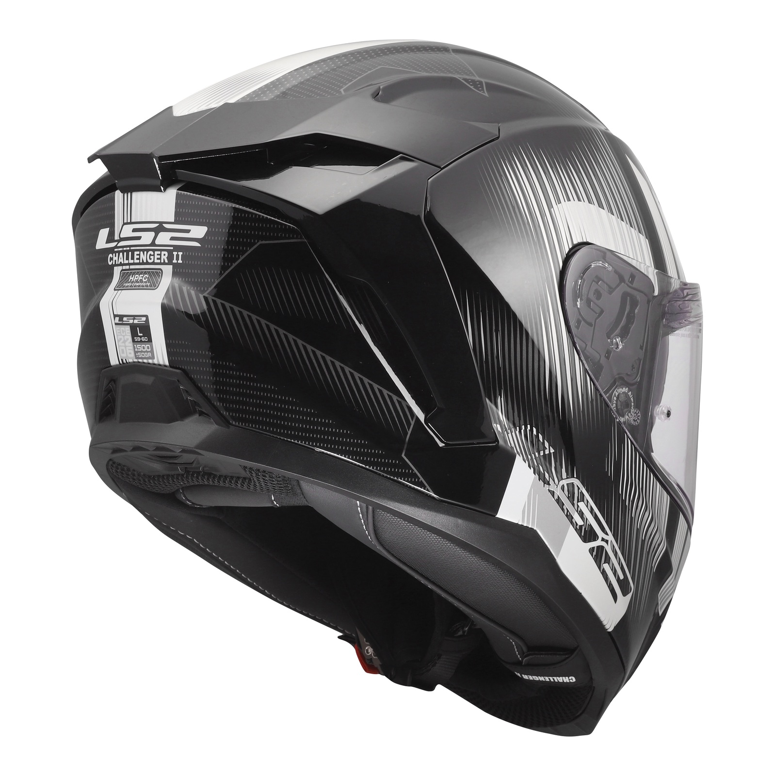 LS2 FF817 Challenger II Nitro Road Helmet Black/Grey - Image 2