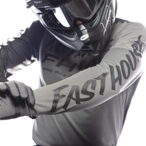 Fasthouse Carbon Method Motocross Jersey Gray/Black - Image 6