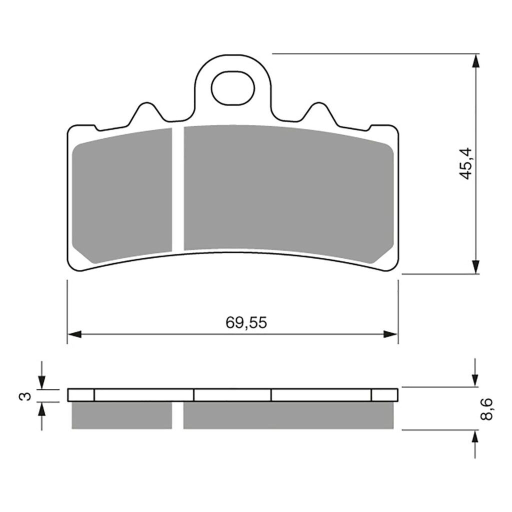 BRAKE PADS GOLDFREN SINTERED SPORTS GF305 - S3 ( PH439 )