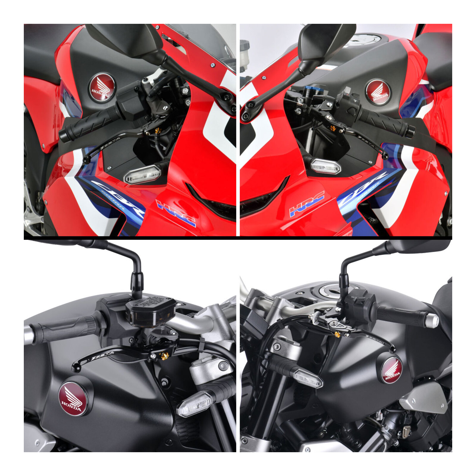Zeta Pilot Lever Set - Yamaha MT-09 / MT-07 ('14-) - Black - Image 7