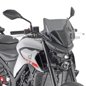 GIVI SCREEN KAWASAKI Z650/YAMAHA MT03 '20->SMOKED 28x36.5cm (NEEDS KIT) - Image 2