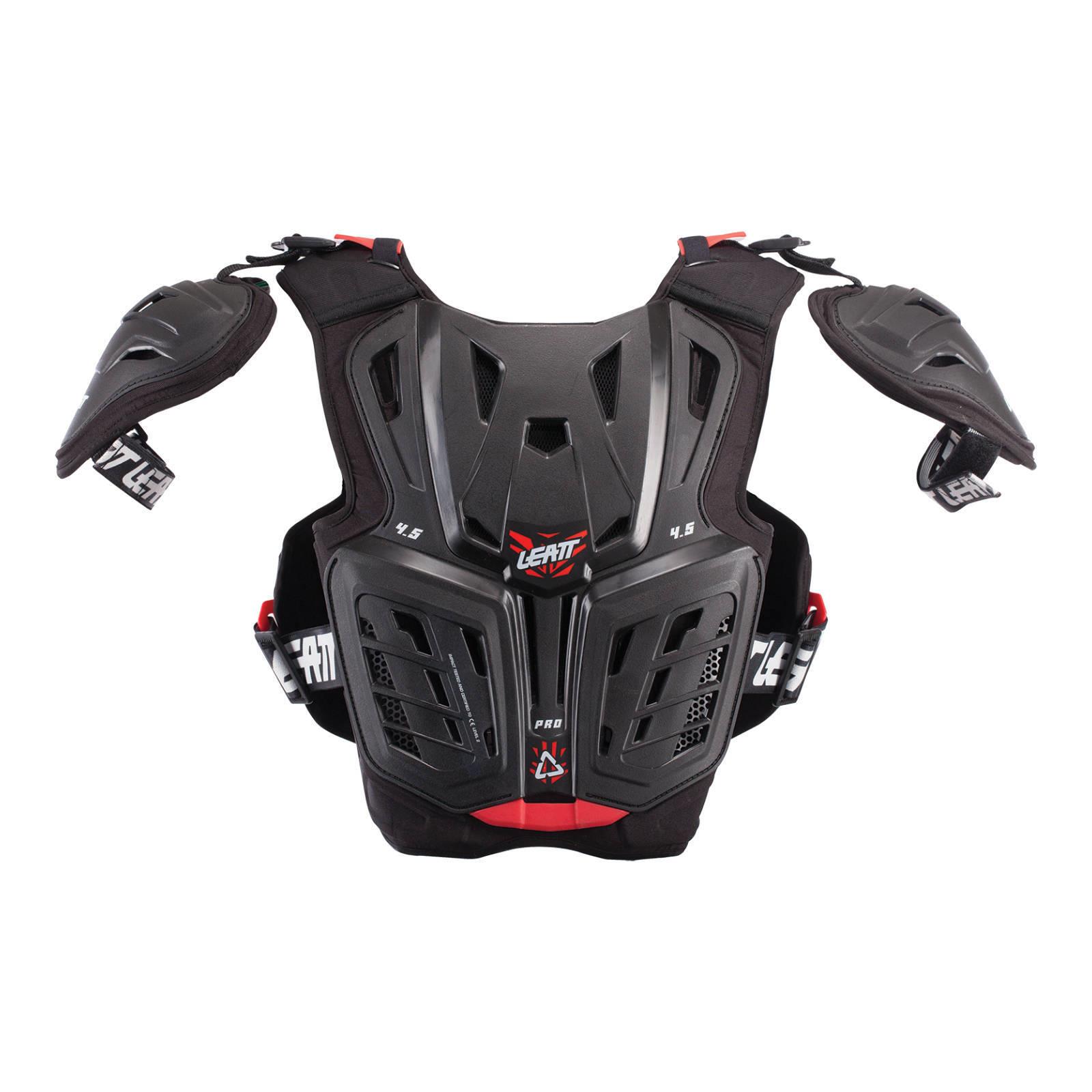 Leatt 4.5 Junior Chest Protector Pro - Black / Red - Image 2