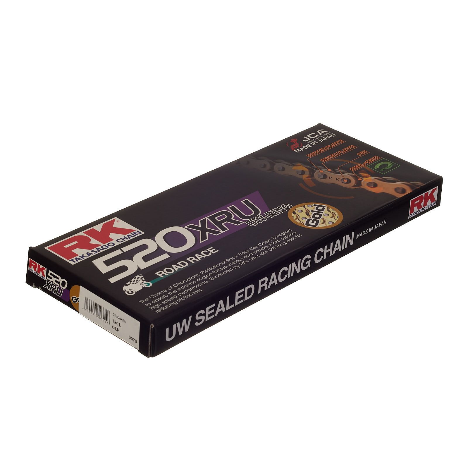CHAIN RK GB520XRU x 120 GLD ROAD RACE CHAIN - Image 1