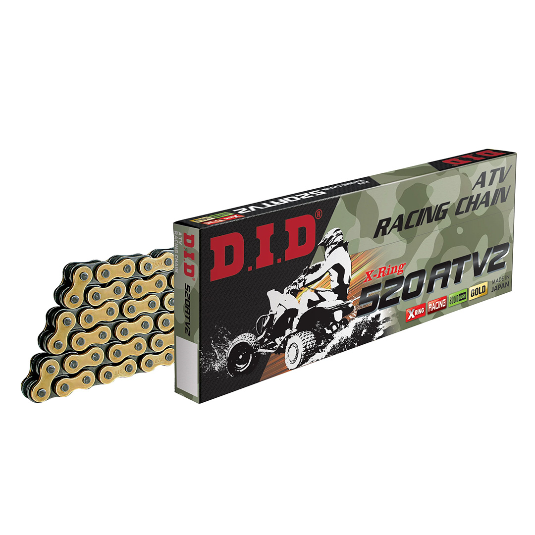 520ATV2 x 104FB G&B X'Ring Solid Bush DID chain - Image 1