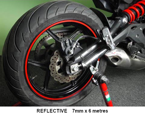 KEITI REFLECTIVE WHEEL 3 STRIPE [RED] NS