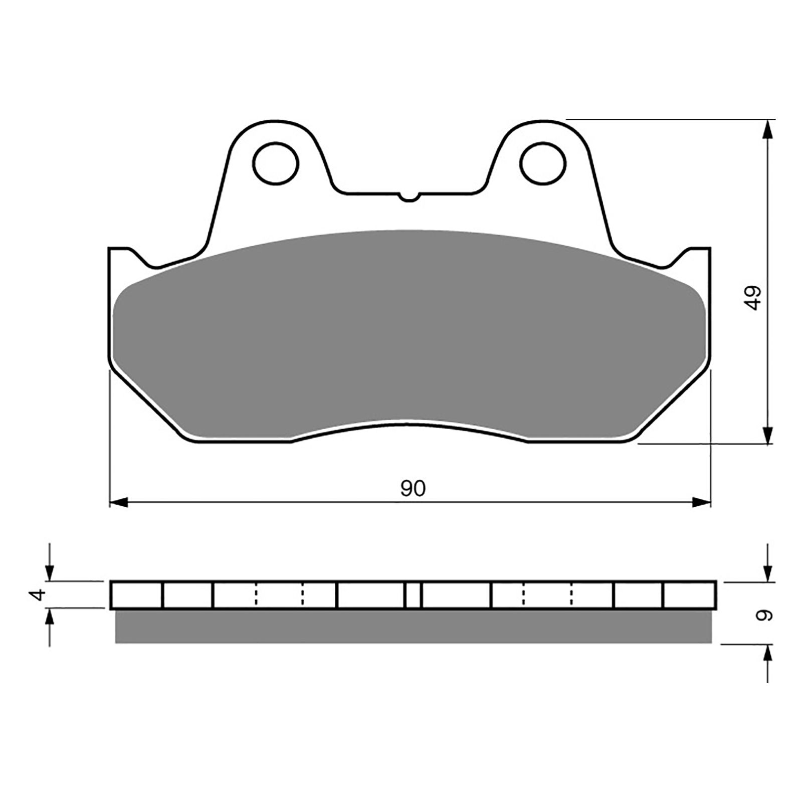 BRAKE PADS GOLDFREN SINTERED SPORTS GF049 - S3 ( PH18 ) - Image 1