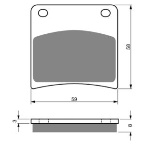 BRAKE PADS GOLDFREN SINTERED SPORTS GF027 - S3 ( PH51 ) - Image 1