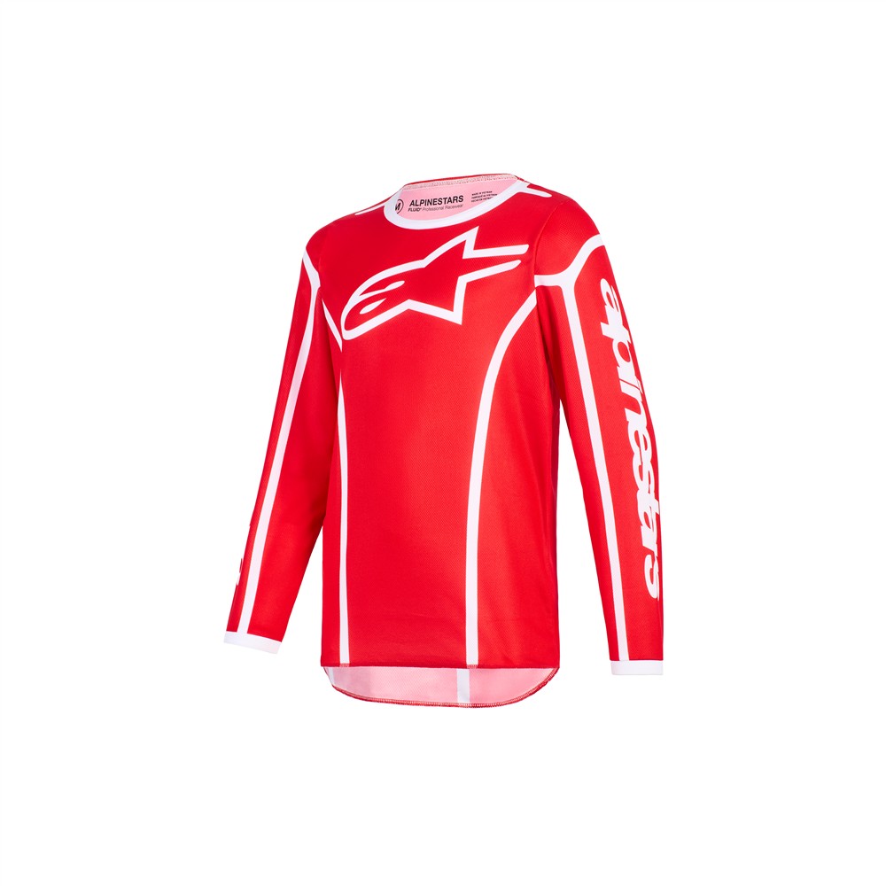 Alpinestars Fluid Apex Motocross Jersey Youth Red/White