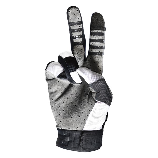 Fasthouse Vapor Jail Bird Motocross Gloves Black/White