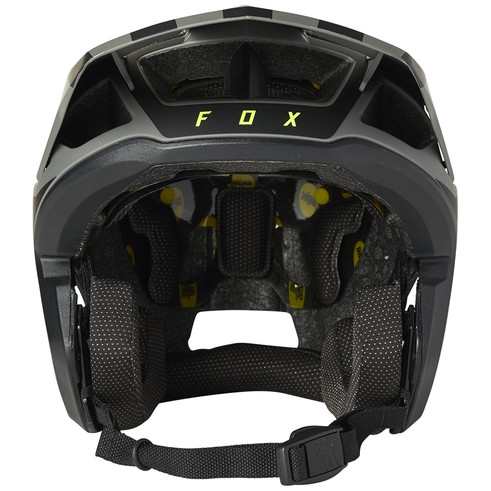 Fox Dropframe Pro Two Tone Black Bike Helmet