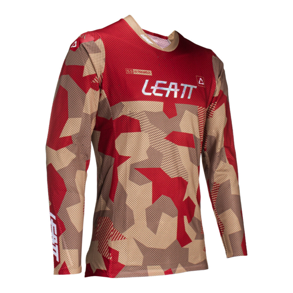 Leatt Moto 5.5 Ultraweld Motocross Jersey Rubystone