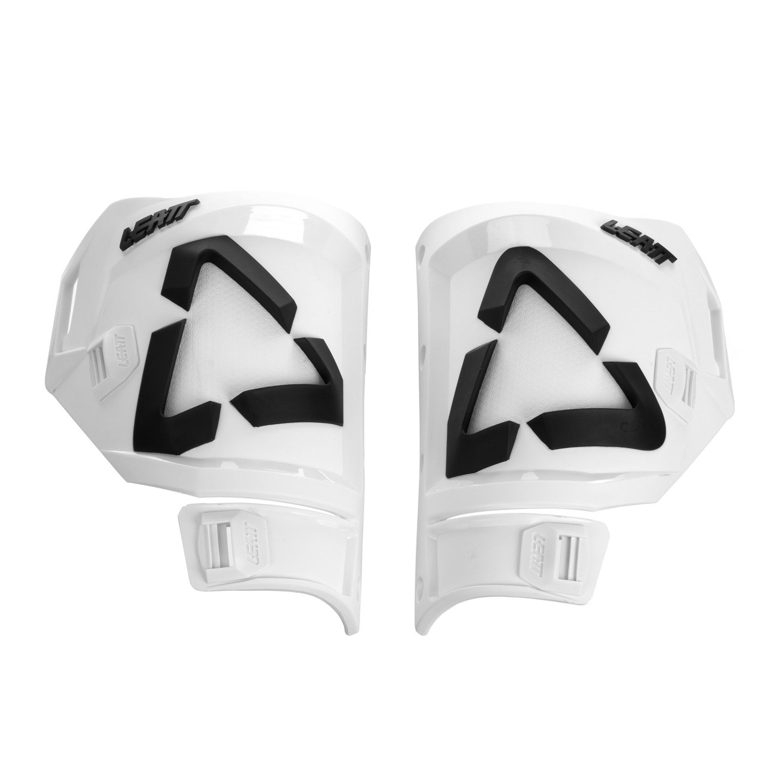 LEATT BOOT SHIN PLATE KIT 5.5 WHT/BLK PAIR US7-9 - Image 1