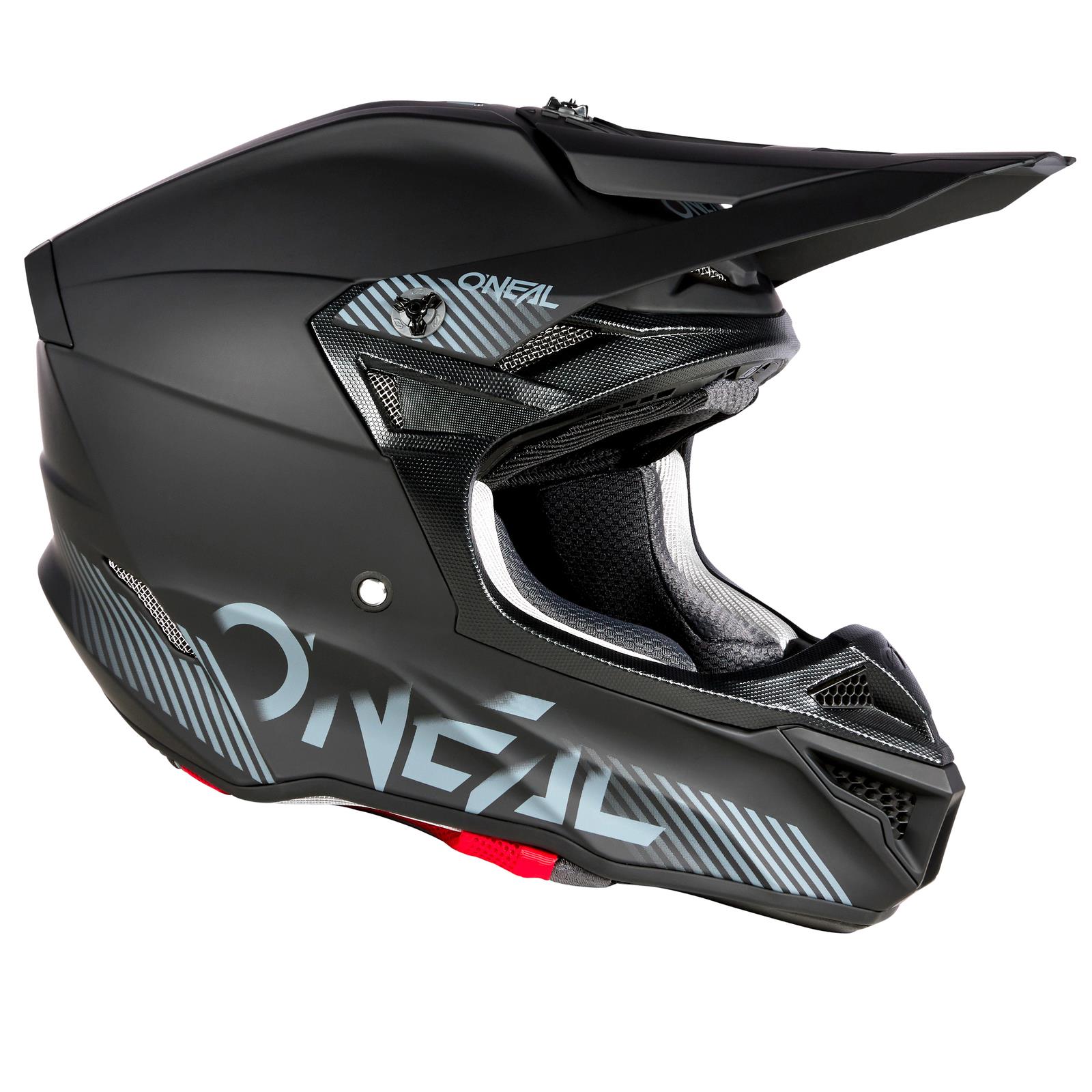 Oneal 5 SRS Motocross Helmet Solid Black Youth - Image 1
