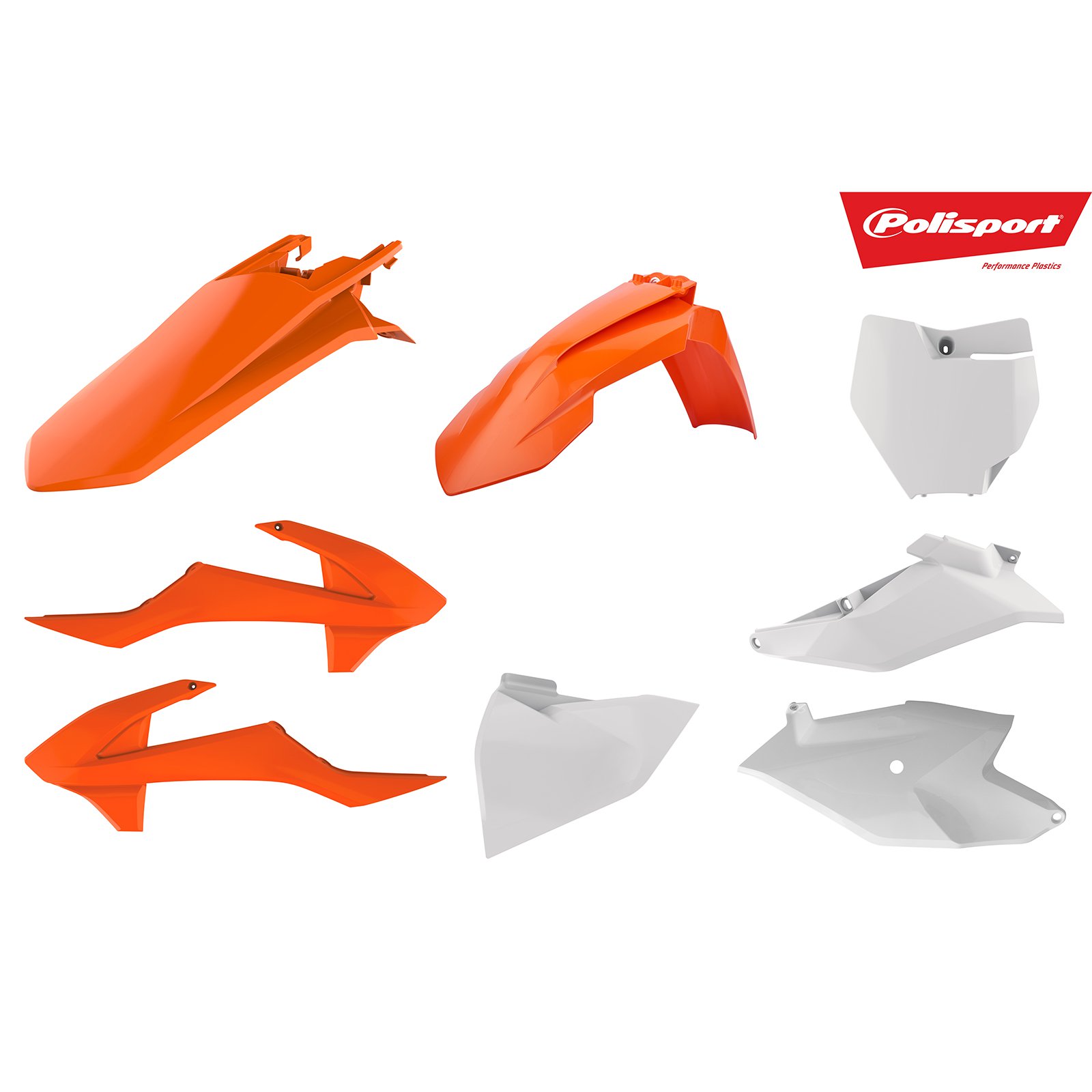 POLISPORT KIT KTM 85SX 18- OEM ORG/WHT - Image 1