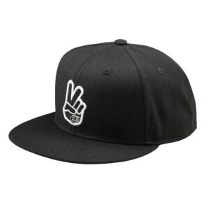 Troy Lee Designs Peace Flat Bill Snapback Black - Image 2