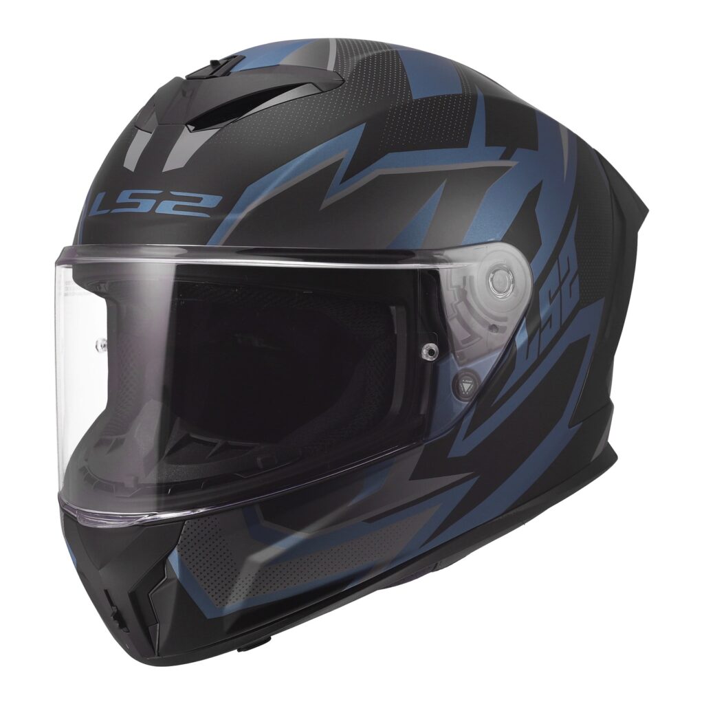 LS2 FF820 Rapid III Xtrem Road Helmet Black/Blue/Petrol