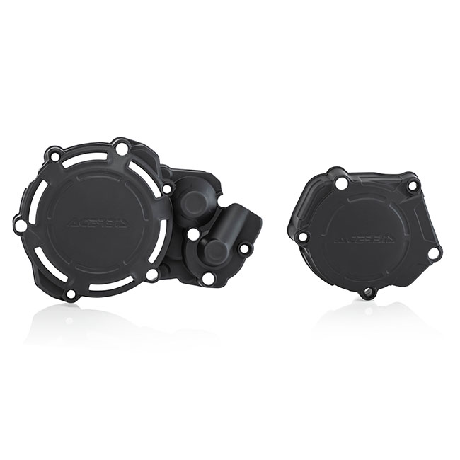 Acerbis X-power Engine Case Cover Kit Black YZ250 05-23 [AC]