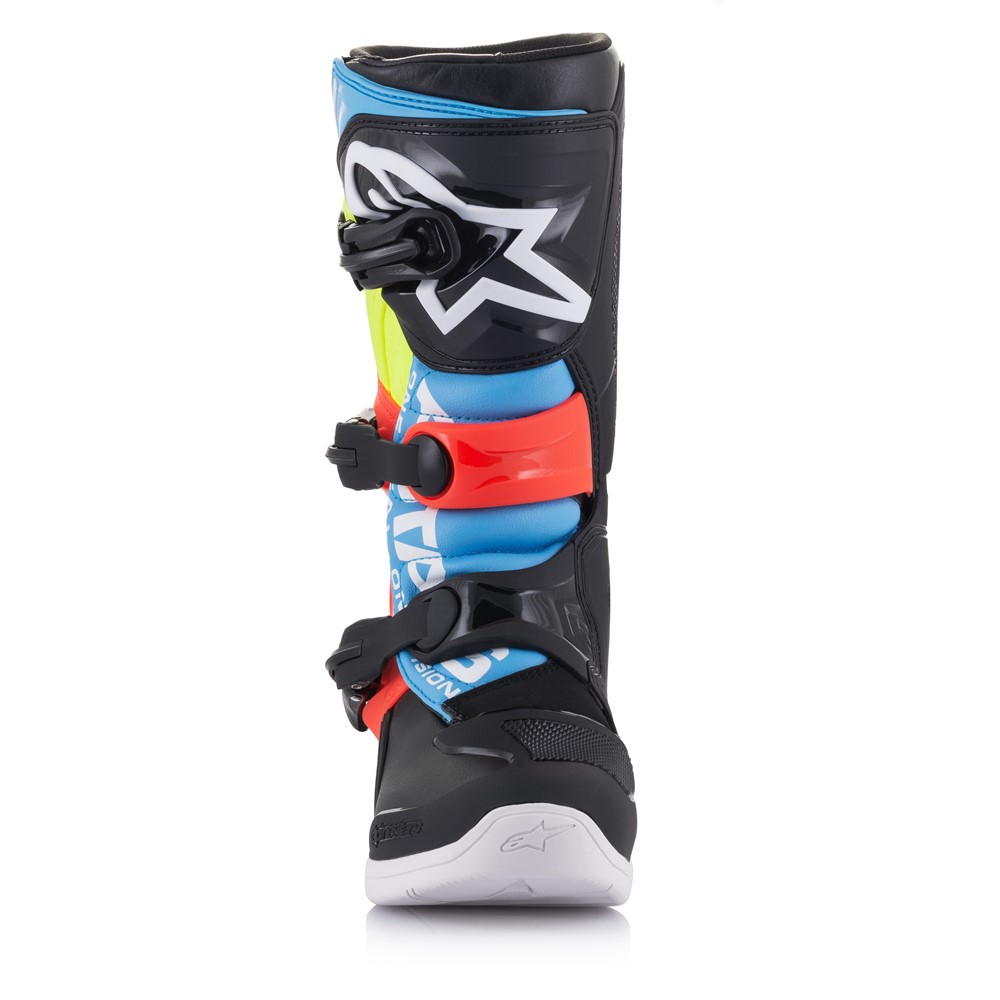 Alpinestars Tech-3S Youth Black/Yellow Fluoro/Red Fluoro Motocross Boots