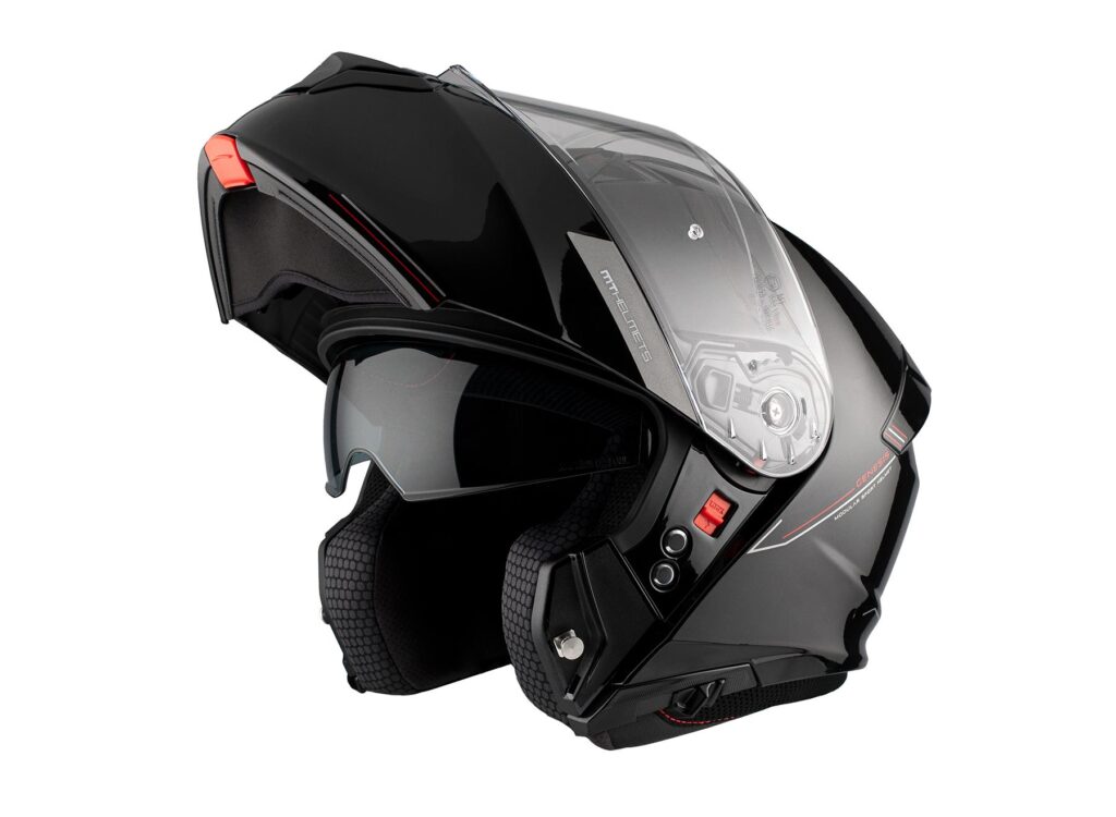 MT Genesis SV Flip Front Helmet Gloss Black