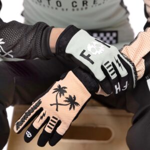 Fasthouse Women's Speed Style Fortune Motocross Gloves Mint/Peach - Image 5