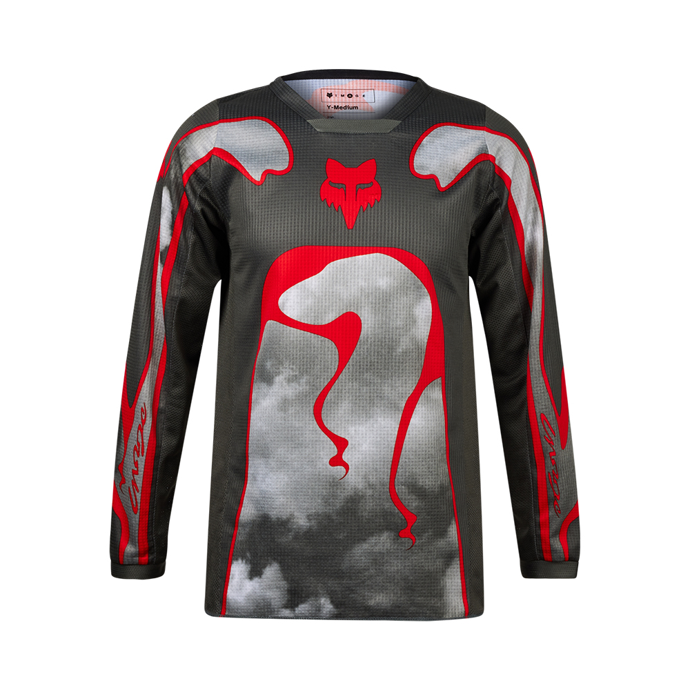 Fox 180 Atlas Motocross Jersey Youth Grey/Red
