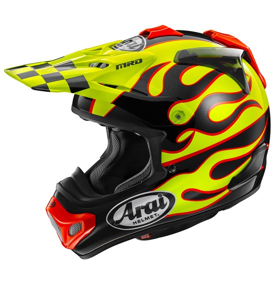 Arai MX-V EVO Motocross Helmet Flame Yellow