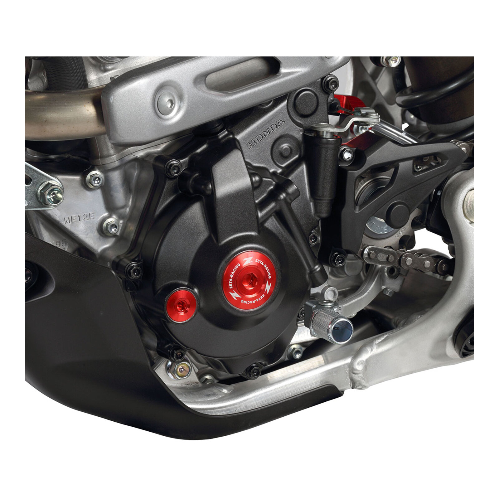 Zeta Engine Plugs - Honda CRF250R ('10–'17), CRF450R/X, CRF150R - Red - Image 7