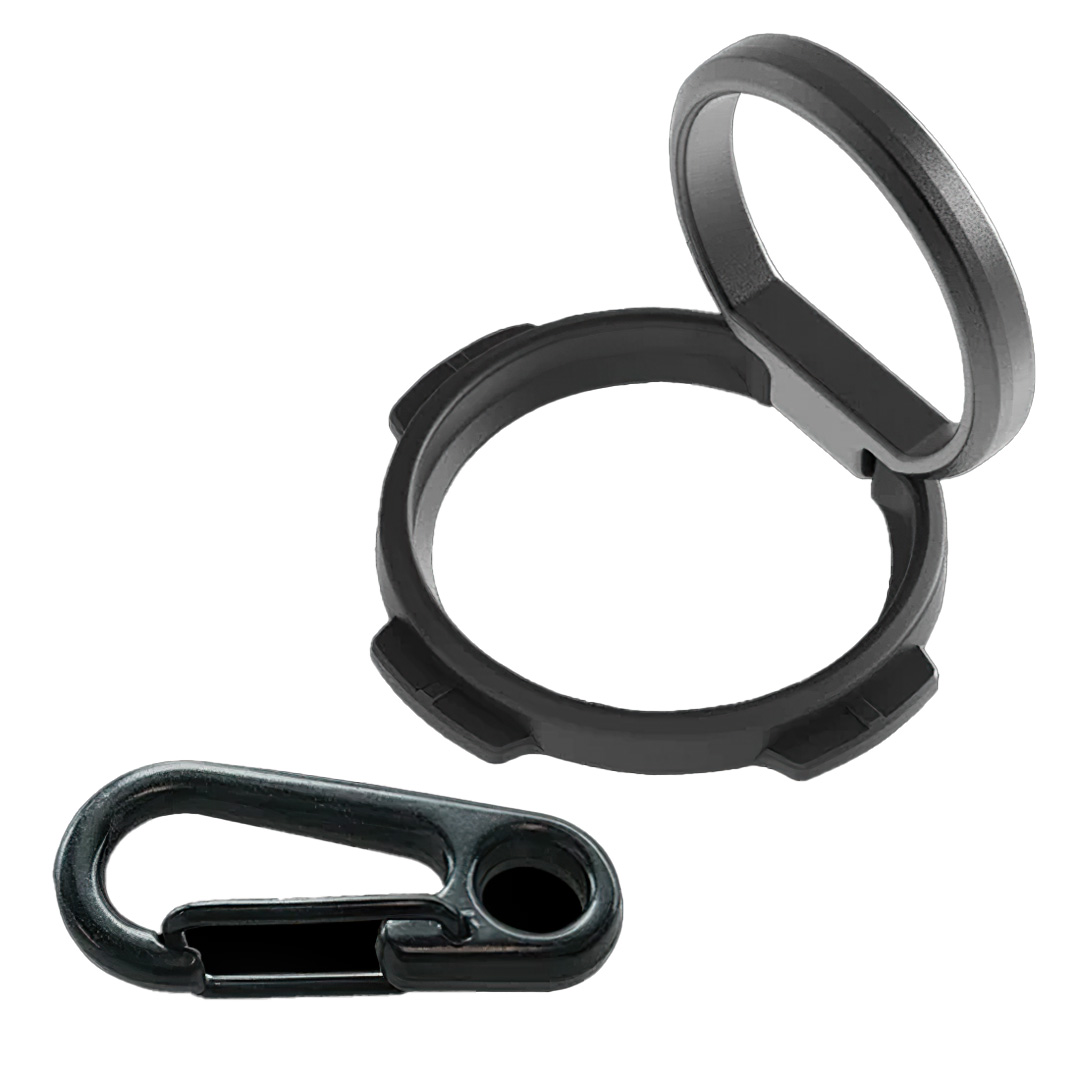 Phone Ring/Stand with Carabiner Quad Lock - Image 1
