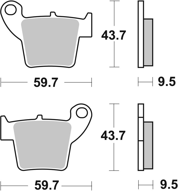 SBS 777RSI Front/Rear Brake Pads