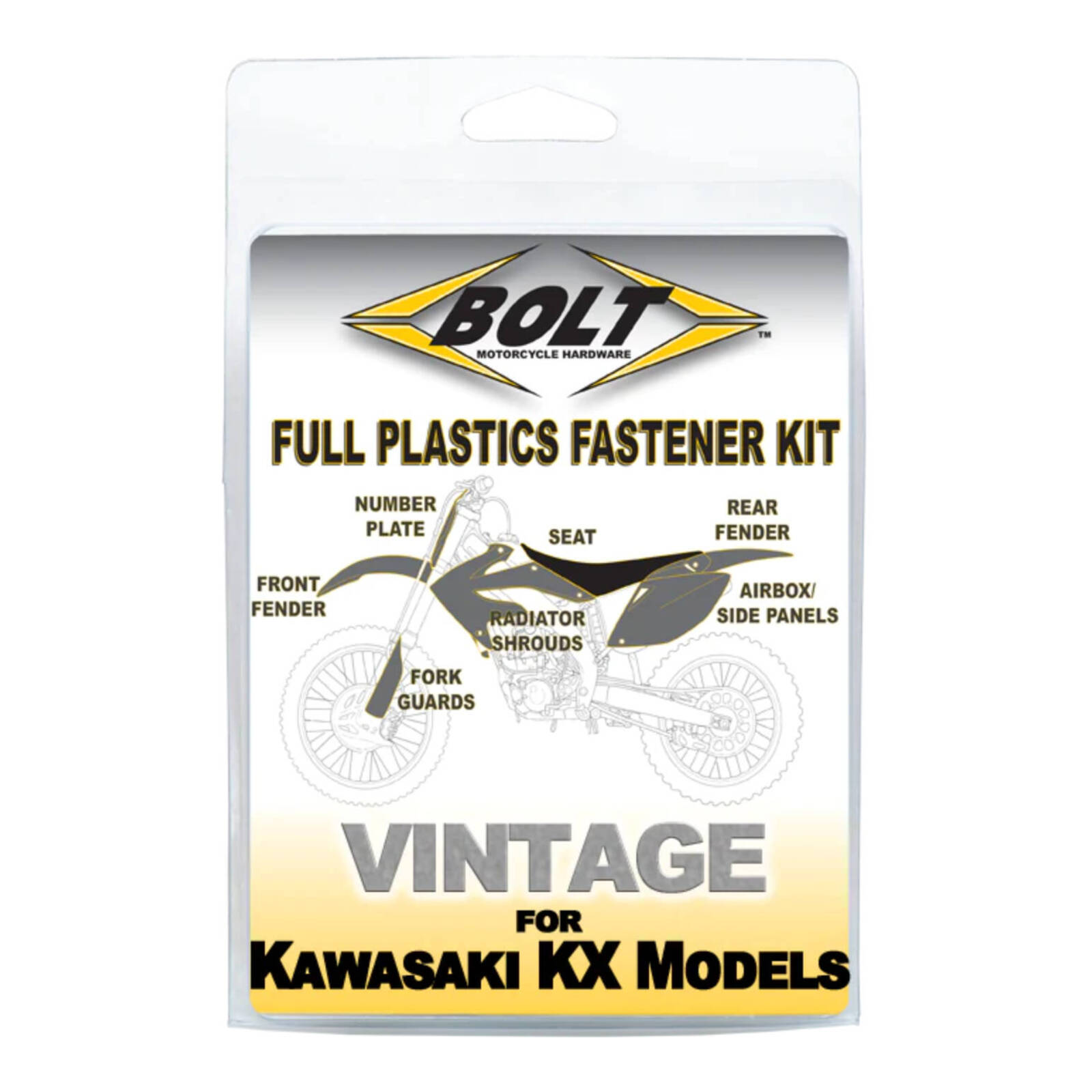 BOLT PLASTICS FASTENER KIT KAW KX450F 19- KX250F 21- - Image 3