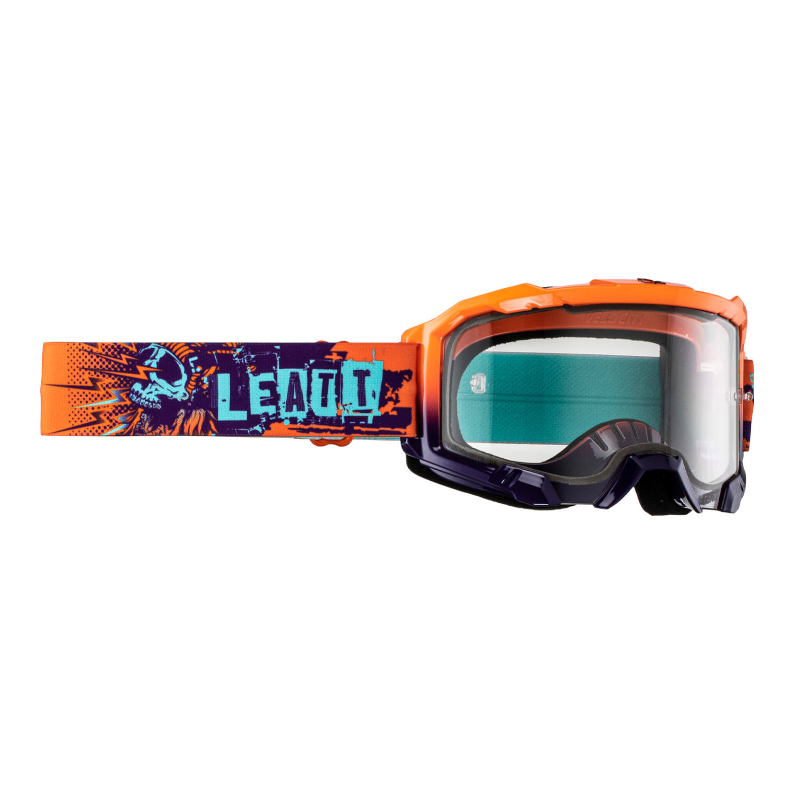 Leatt Velocity 4.5 Motocross Goggles Orange Clear 83% - Image 1