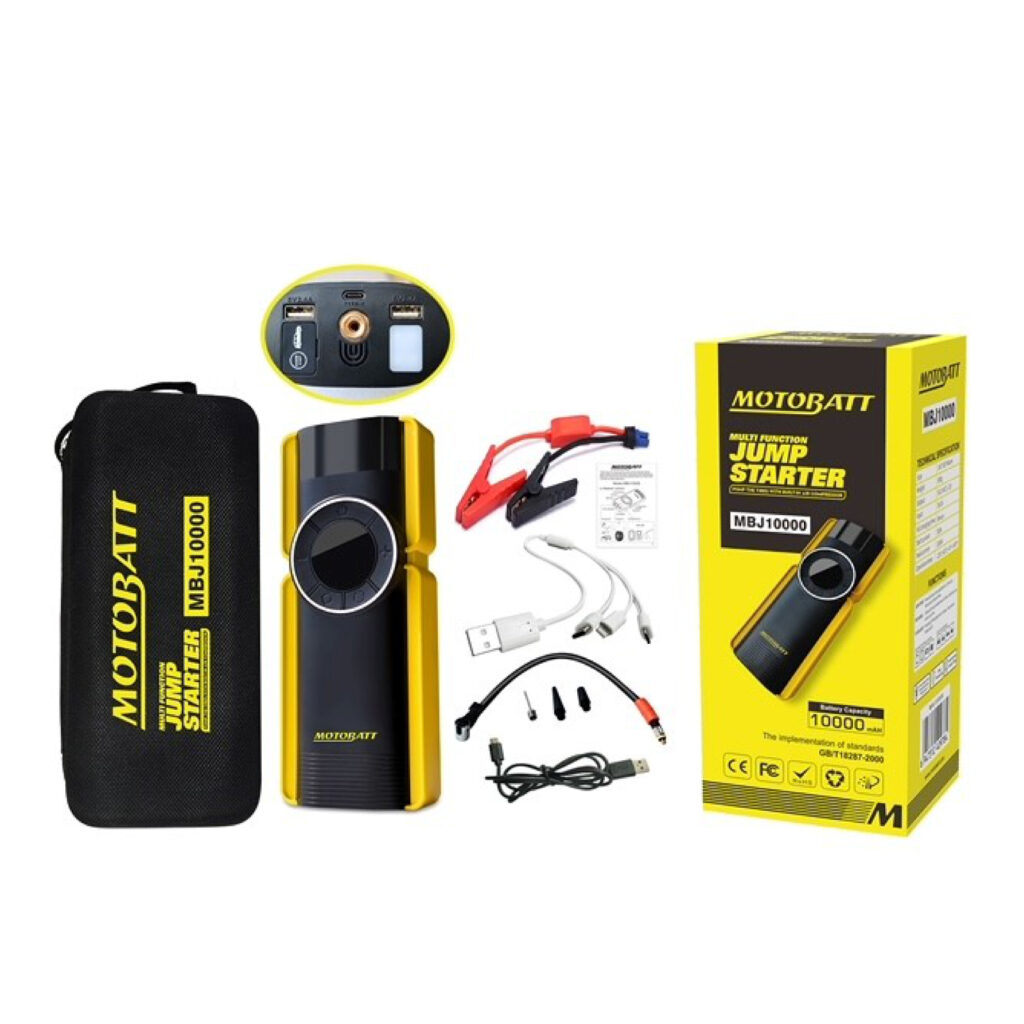 Motobatt Lithium Jump Starter 10000 & Air Compressor