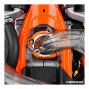 Zeta Exhaust Flange Guard KTM Husqvarna GasGas 2-Stroke - Blue - Image 4