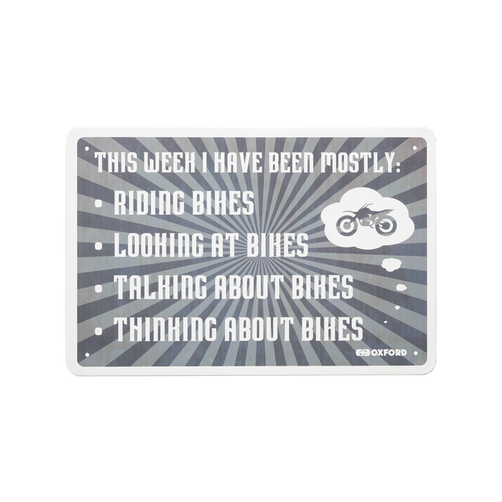 Oxford Garage Metal Sign: This Week - Image 1