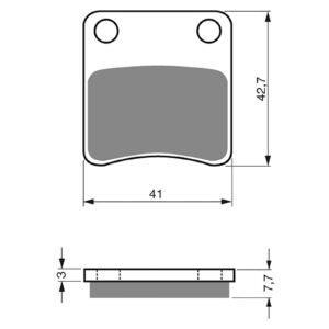 BRAKE PADS GOLDFREN SINTERED SPORTS GF110 - S3 ( PH148 ) - Image 1