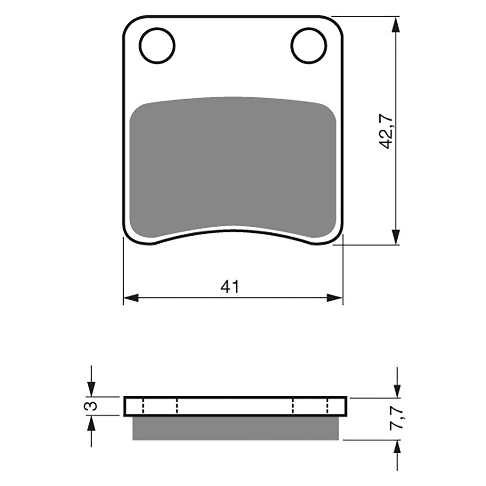 BRAKE PADS GOLDFREN SINTERED SPORTS GF110 - S3 ( PH148 ) - Image 1