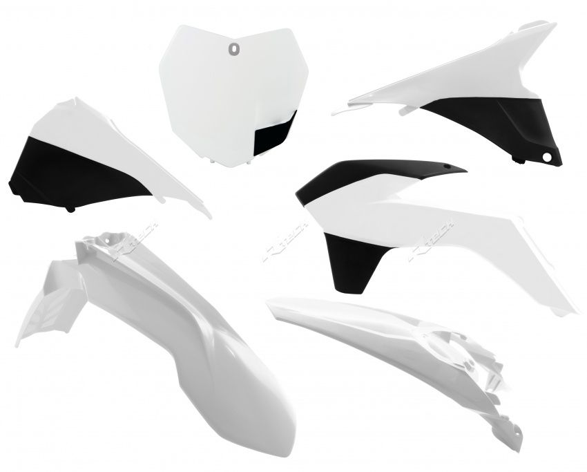 Plastics Kit Race Tech KTM White/black
